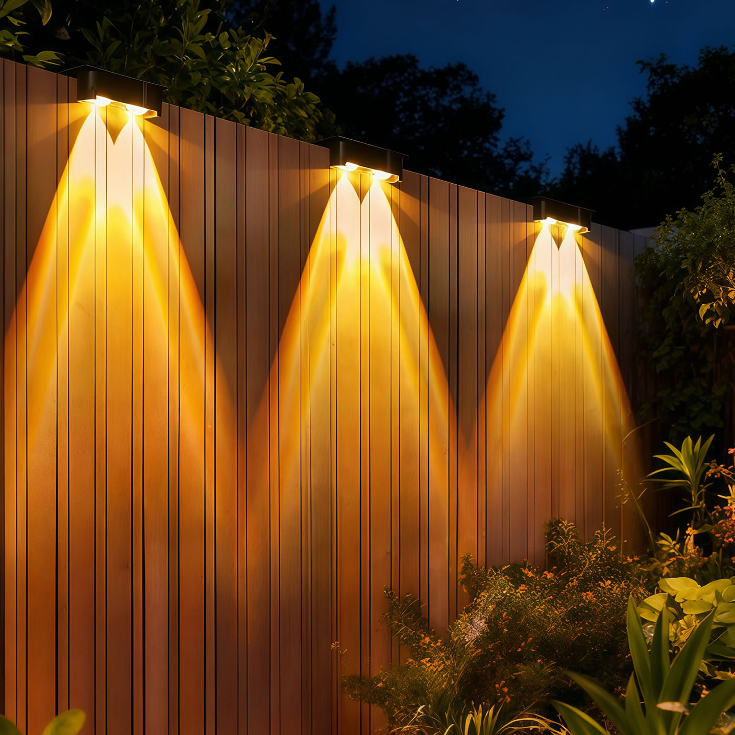 太阳能户外庭院围墙壁灯花园布置射灯台阶灯院子装饰阳台氛围灯