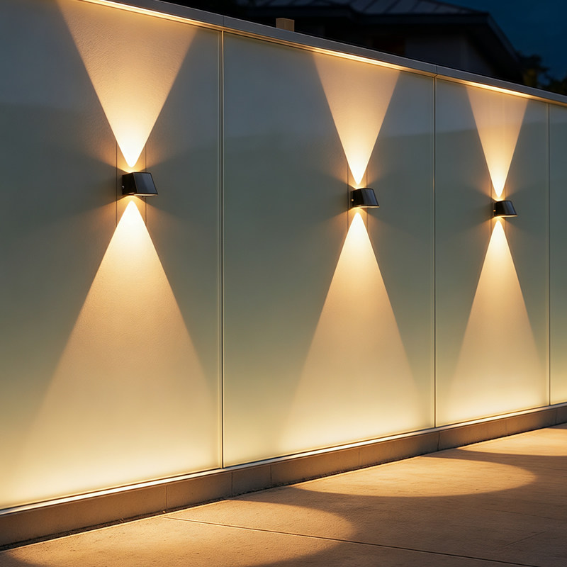 太阳能户外洗墙灯围墙防水壁灯家用庭院景观花园装饰别墅氛围射灯,家装灯饰光源,洗墙灯,淘宝优惠券,粉丝福利购,淘宝优惠卷