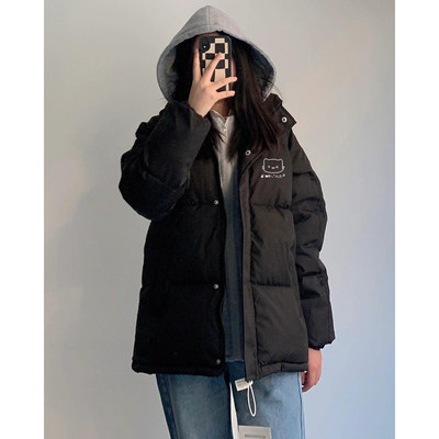 黑色外套女款秋冬宽松初