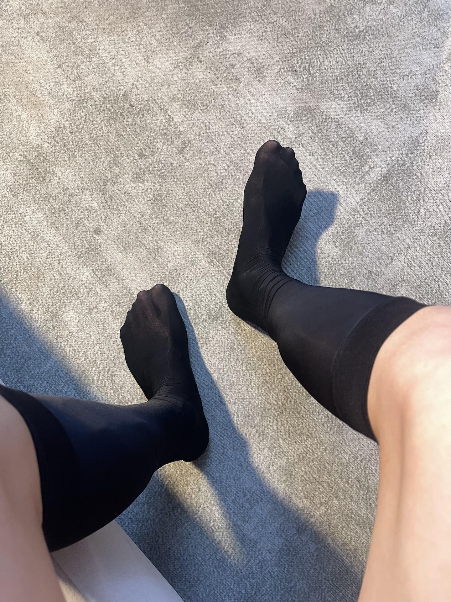 男士商务小腿丝袜黑丝藏青丝袜舒服过膝长筒冰丝夏天透气kocean