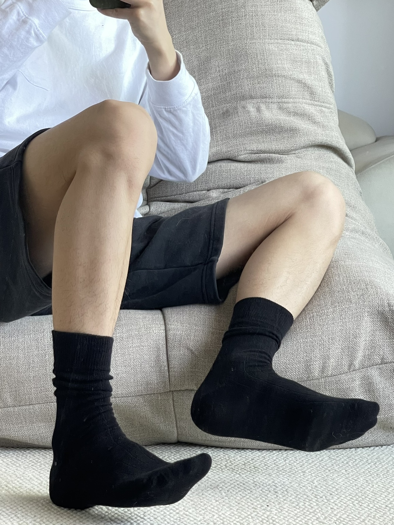 棉袜商务正装男职场长袜纯黑藏青红色男士中筒绅士款性感Kocea