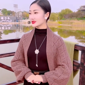旗袍披肩外搭针织披肩女款爆款2025新款秋冬保暖百搭时尚气质开衫