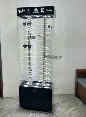亚克力旋转眼镜柜眼镜展示柜太阳眼镜陈列柜眼镜展示架眼镜陈列架