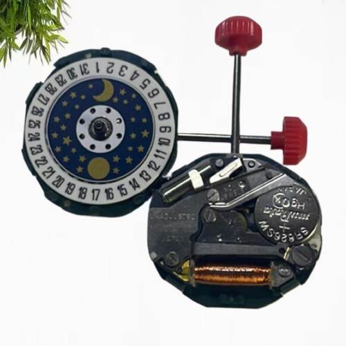 手表机芯配件 石英机芯 2005 机芯 双历女装机芯 2005 月相盘