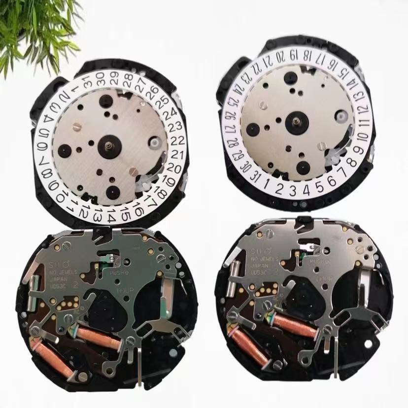 手表配件 全新日本原装进口机芯 vd53B 多功能石英机芯 VD53c机芯