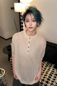 亨利领毛衣男款保暖针织衫百搭内搭长袖慵懒高级感卫衣潮T634P45图片