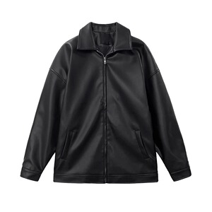 痞帅皮衣外套男士春秋季潮流韩版PU皮休闲棒球服机车夹克PY319P70图片