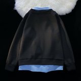 假两件男士春秋日系潮流百搭痞帅休闲上衣宽松翻领夹克JK54P60，男装夹克，星座1013-3