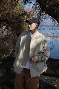春秋季百搭休闲夹克上衣简约时尚立领棒球服运动短款外套JK374P45图片