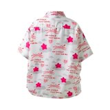 领夏威夷风碎花衬衫男短袖海边沙滩度假男寸衫宽松上衣服C306P30，男装衬衫，星座1013-3