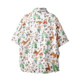 短袖花衬衫男夏季夏威夷海边休闲衬衣复古美式风宽松外套C268P30，男装衬衫，星座1013-3