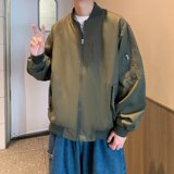 春秋季棒球领外套男潮牌宽松飞行员夹克新款大码男装上衣JK202P35，男装夹克，星座1013-3