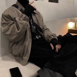 春款港风青少年男士个性个性外套修身夹克学生百搭潮 JK368P65图片