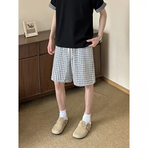 不规则短裤男夏季潮牌日系5分休闲裤美式复古工装五分裤DK661P30图片