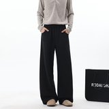 2025新款休闲裤简约直筒卫裤宽松阔腿男裤百搭显瘦长裤K8079P40，男装休闲裤，星座1013-3