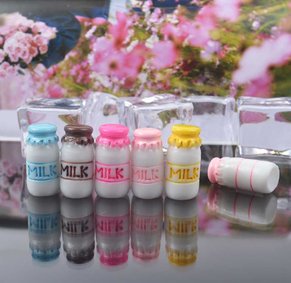 10/包装混款树脂立体miIk立体牛奶瓶仿真食玩奶油手机壳diy材料