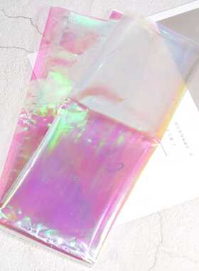 镭射幻彩纸膜水晶滴胶七彩手工diy制作封入物材料装饰闪亮