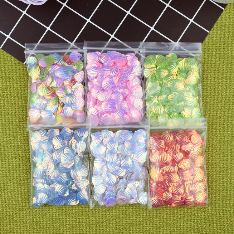 幻彩珠光贝壳亮片 DIY美拍史莱姆贝壳泥填充物15克每包