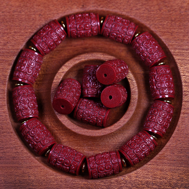 圣饰奇缘 天然紫金朱砂回纹桶珠老型珠散珠腰珠手链手串diy配饰,珠宝/钻石/翡翠,手饰,淘宝优惠券,粉丝福利购,淘宝优惠卷