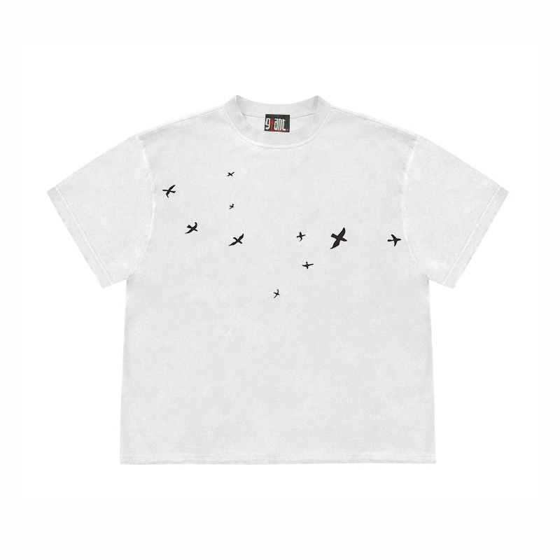 28blocks 260克重磅纯棉！白色宽松美式潮牌oversize小众短袖t恤