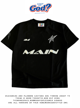 28blocks 260克重磅纯棉! “MAIN”~美式复古阿美咔叽短袖T恤男女