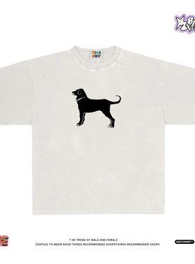 28blocks美式小众系列街头风260克短袖T恤男女宽松百搭纯棉上衣潮