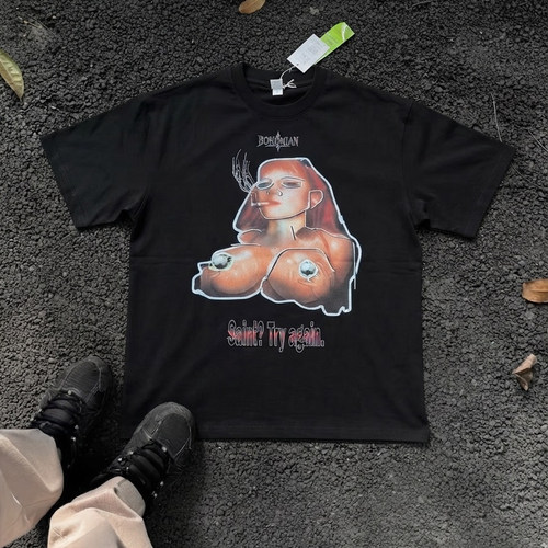 Grunge Dark Aesthetic美式重磅暗黑叛逆女性摇滚美学会场限定tee