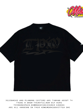 造物GOODGOD 2025春秋款设计感小众创意印花宽松百搭休闲短袖T恤