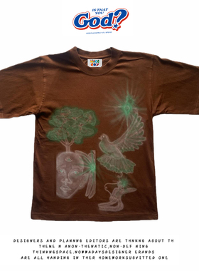 28blocks 260克重磅纯棉! 森林治愈~美式复古阿美咔叽短袖T恤男女