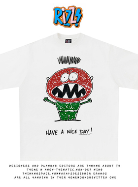 造物GOODGOD 2025夏季新款生气男孩趣味设计插画原创休闲短袖T恤