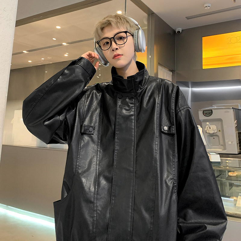 2025春款皮衣外套夹克618-JK150-P100控128,男装夹克,星座618