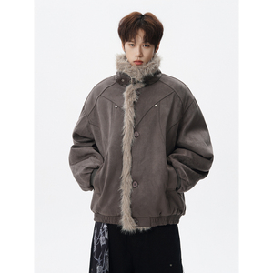 现货长毛绒棉服棉衣外套618-MF362-P115控218图片