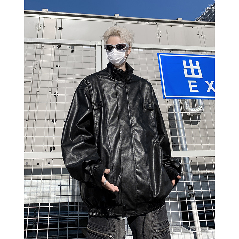 2025春款高品质小众设计感皮衣机车服外套618-JK150-P110控128,男装皮衣,星座618