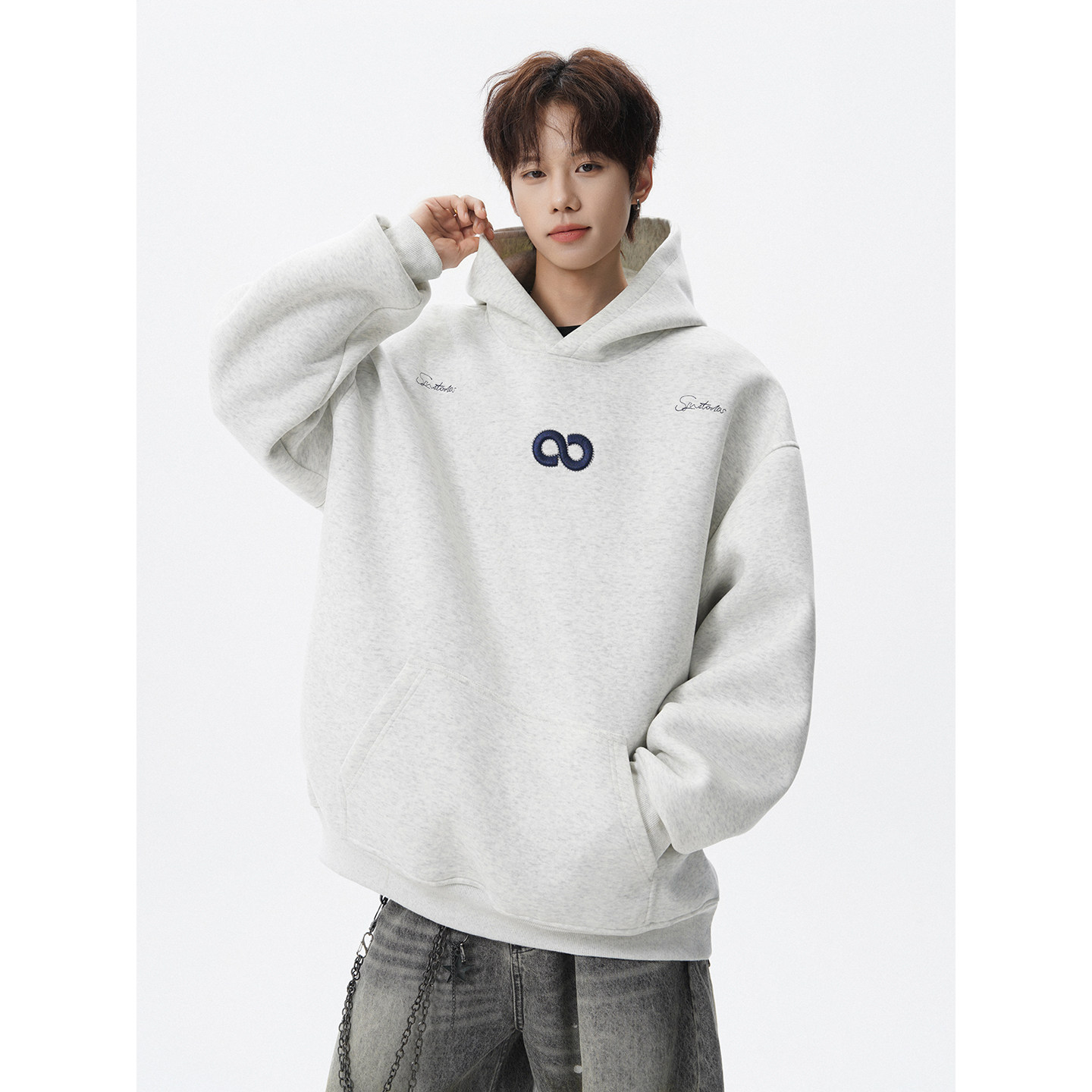 重磅刺绣秋冬加绒加厚卫衣618-V30-60控98，男装卫衣，星座618