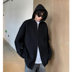 秋冬毛衣开衫双拉链针织衫618-MM1315-P70控98模特图，男装针织衫/毛衣，星座618