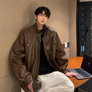 高品质小众设计感皮衣男士机车服外套618-JK150-P110控128图片
