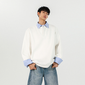 春秋季假两件衬衫卫衣外套618-V752-P50控88无影墙，男装卫衣，星座618