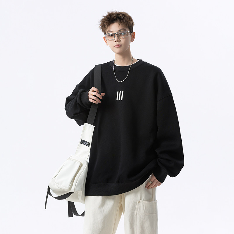春秋冬四季加绒圆领卫衣618-V520-P50控78加绒P60控88,男装卫衣,星座618