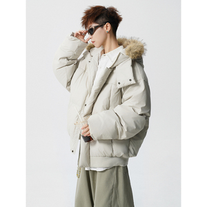 90白鸭绒毛领羽绒服外套618-YR05-P245控388LK，男装羽绒服，星座618