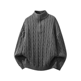 白底图现货麻花半拉链毛衣外套618-MM788-P60控108，男装针织衫/毛衣，星座618