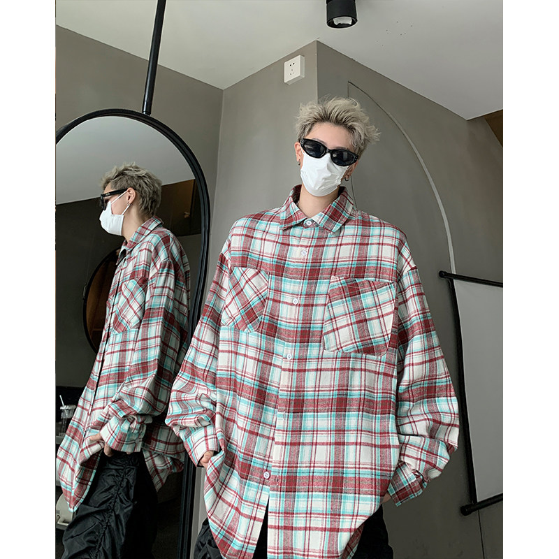 抖音品质全棉2024新款春季衬衫外套223-7-CS229-P45控78，男装衬衫，星座618