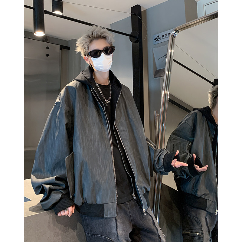 假两件夹克外套2024抖音品质618-JK165-P100控138棉衣款P120控168,男装夹克,星座618