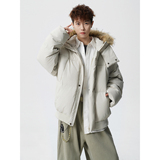 90白鸭绒毛领羽绒服外套618-YR05-P245控388LK，男装羽绒服，星座618