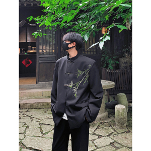 春秋正装订婚结婚西服外套618-XZ06-P85控128新中式风图片