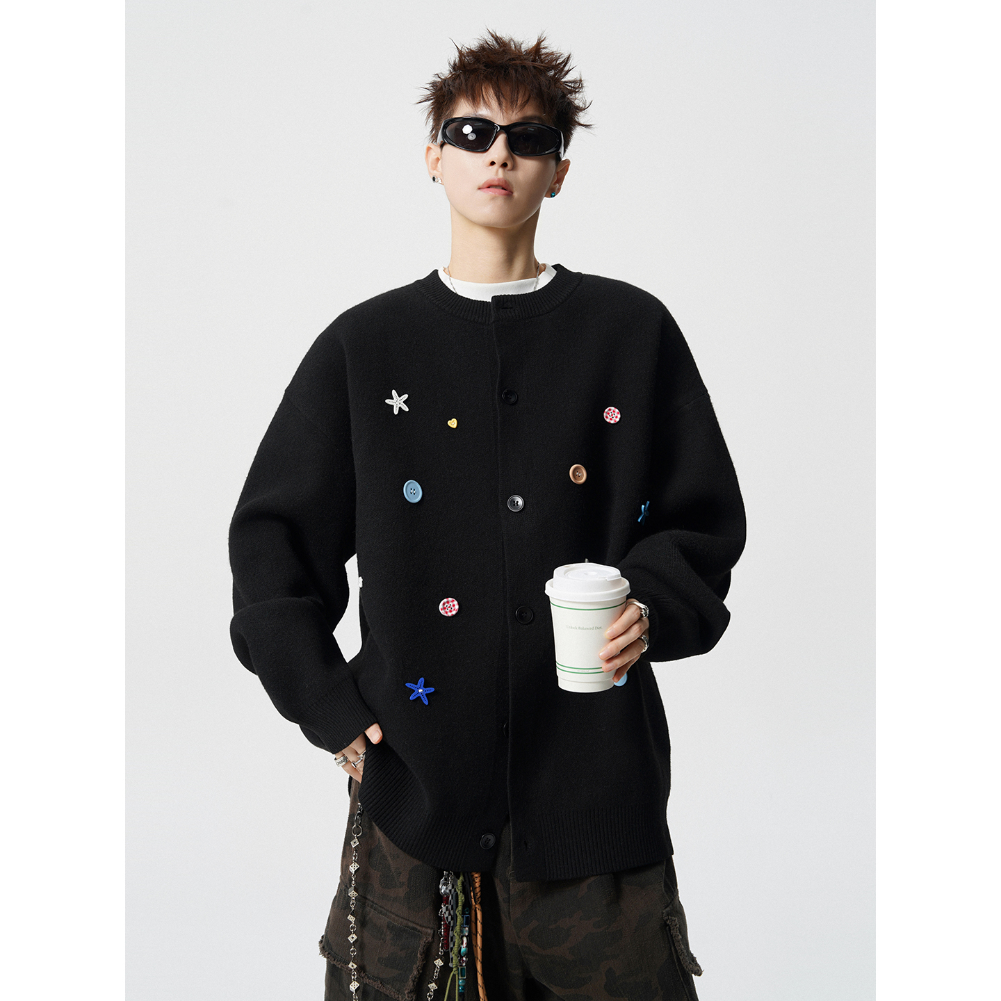 秋冬开衫毛衣外套618-MM106-P75控138，男装针织衫/毛衣，星座618