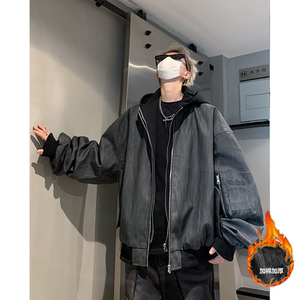 冬季短款假两件棉服外套XZ618-JK165棉衣-P120控168