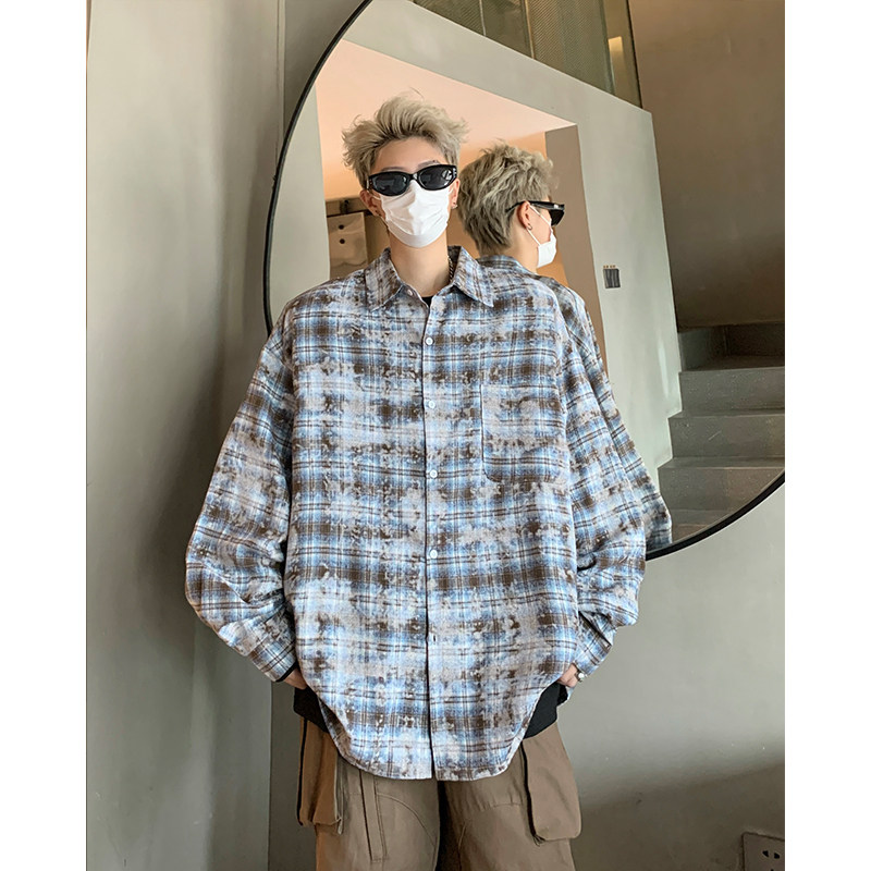 春秋季扎染高品质衬衫外套618-cs335-p55控78,男装衬衫,星座618