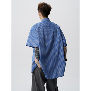 夏季短袖衬衫衬衣薄外套XZ618-CS185-P50控78图片
