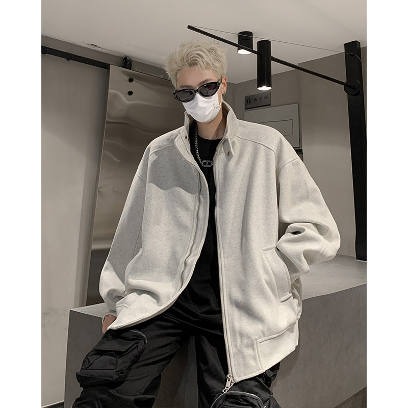 春秋新款呢料夹克大衣外套618-JK898-P110控138,男装夹克,星座618