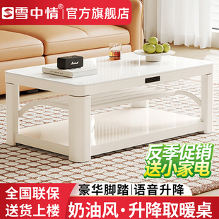 雪中情取暖桌电暖桌茶几一体烤火桌电暖炉烤火炉客厅家用电烤桌